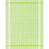 Kracht theedoek ruit 70 x 50 cm linnen/katoen lichtgroen