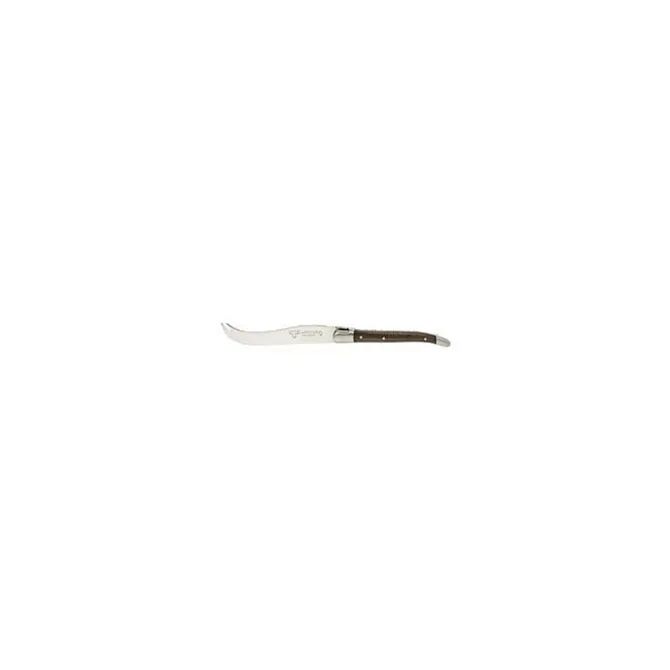 Laguiole en Aubrac kaasmes 10 cm wengéhout donkerbruin