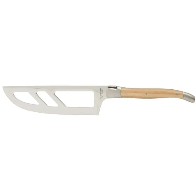 Laguiole en Aubrac kaasmes 14 cm messenstaal olijfboomhout