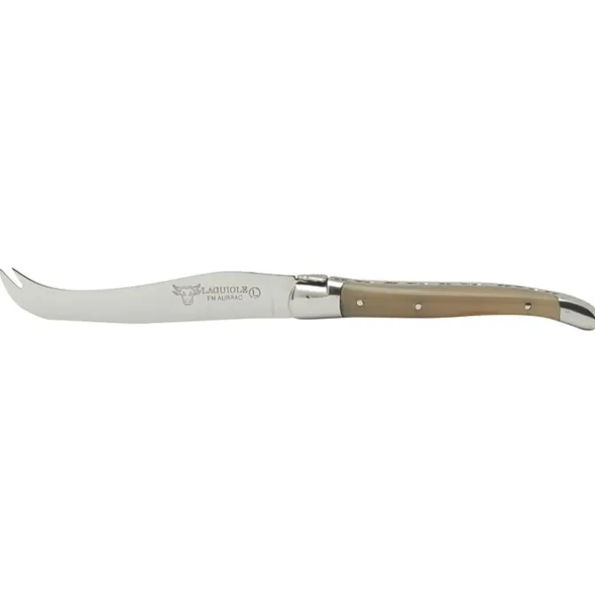 Laguiole en Aubrac kaasmes 10 cm hoorn beige