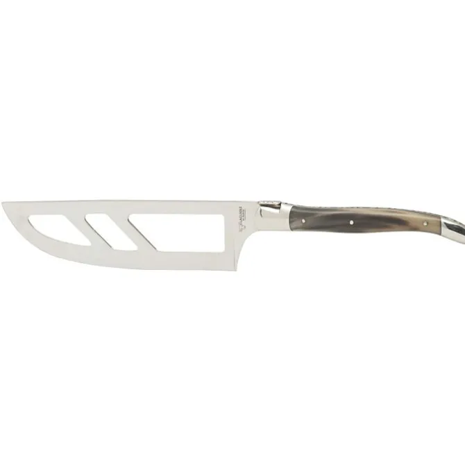 Laguiole en Aubrac kaasmes 14 cm messenstaal hoorn