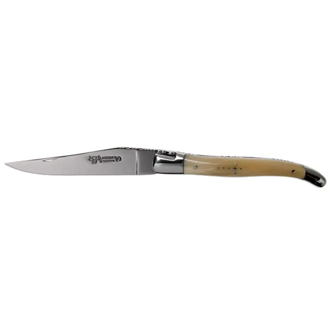 Laguiole en Aubrac klapmes 12 cm solid horn