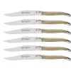 Laguiole en Aubrac Shepherd's Cross steakmes 11,5 cm hoorn 6 stuks