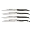 Laguiole en Aubrac Shepherd's Cross steakmes 11,5 cm buffelhoorn 4 stuks