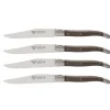 Laguiole en Aubrac Shepherd's Cross steakmes 11,5 cm wengéhout 4 stuks