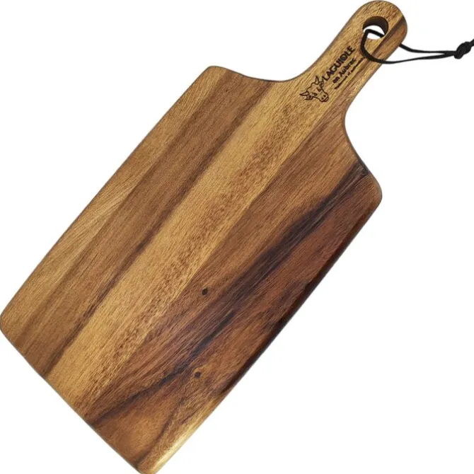 Laguiole en Aubrac snijplank met greep 50 x 23 cm acaciahout