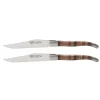 Laguiole en Aubrac steakmes 11,5 cm woodstock 2 stuks