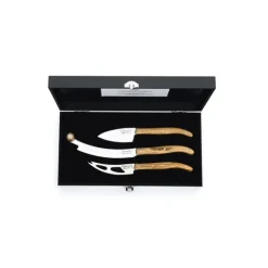 Laguiole Style de Vie Luxury Line V2 kaasmessenset olijfhout 3-delig
