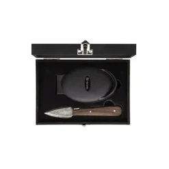 Laguiole Style de Vie Luxury Line oester geschenkset wengé black stonewash