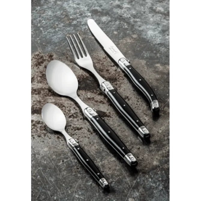 Laguiole Style de Vie Premium Line couvert zwart 24-delig