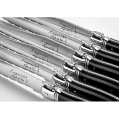 Laguiole Style de Vie Premium Line steakmessen zwart 6 stuks