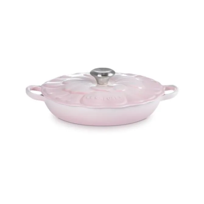 Le Creuset Bloesem Signature Campagnard braadpan ø 26 cm gietijzer Shell Pink
