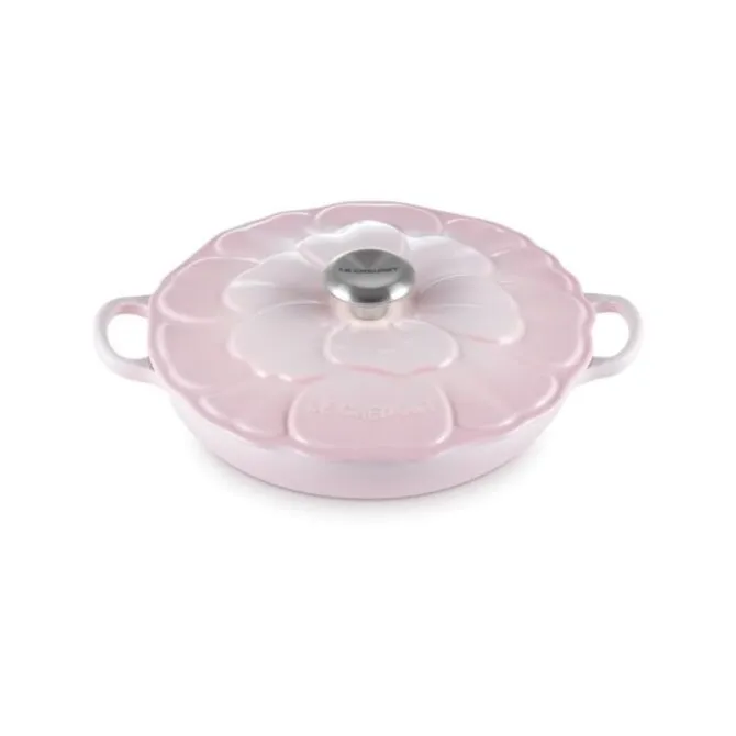 Le Creuset Bloesem Signature Campagnard braadpan ø 26 cm gietijzer Shell Pink