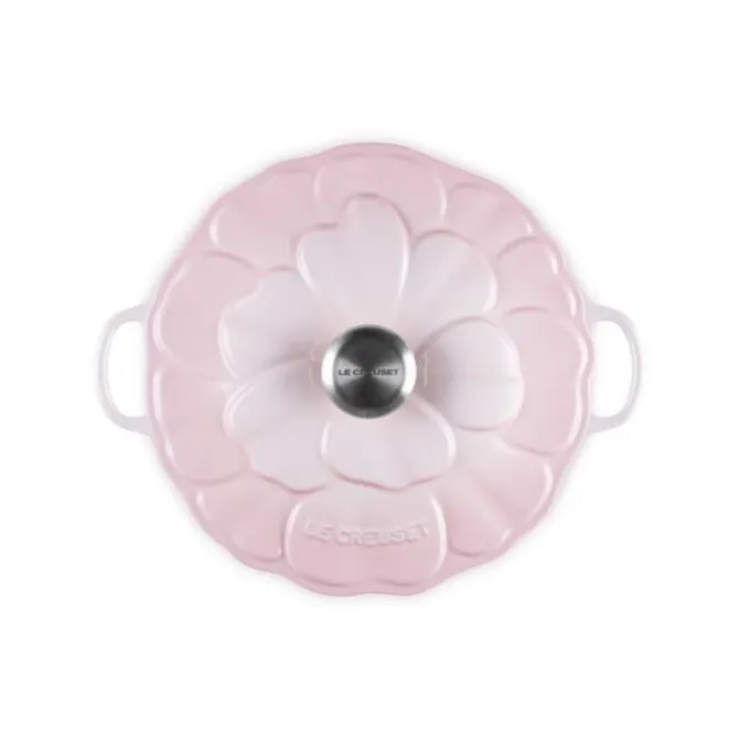 Le Creuset Bloesem Signature Campagnard braadpan ø 26 cm gietijzer Shell Pink