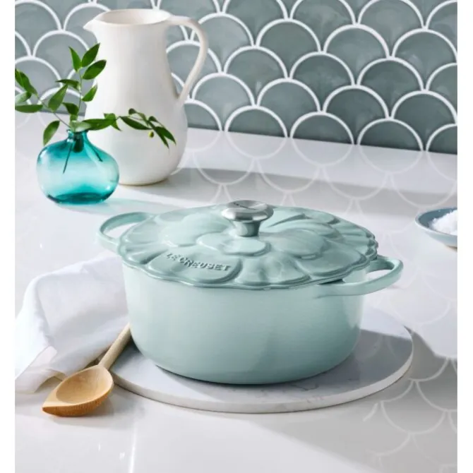 Le Creuset Bloesem Signature braadpan ø 26 cm gietijzer Sea