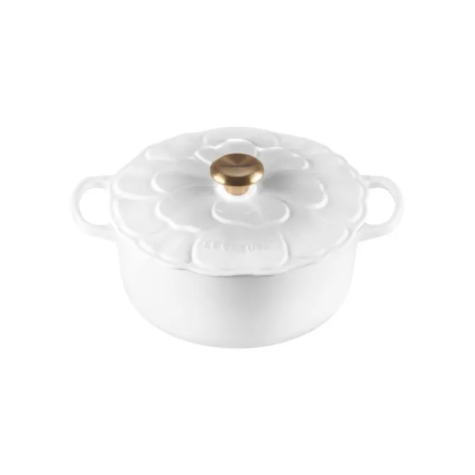 Le Creuset Bloesem Signature braadpan ø 26 cm gietijzer Whit