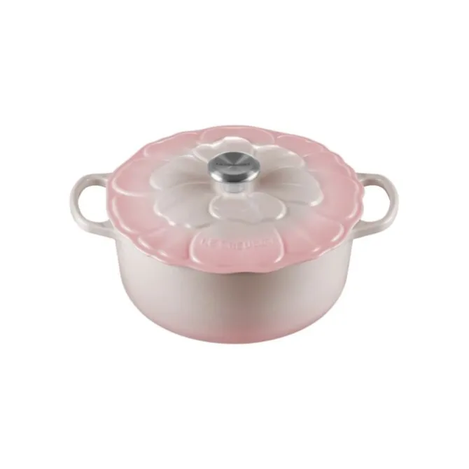 Le Creuset Bloesem Signature braadpan ø 26 cm gietijzer Shel
