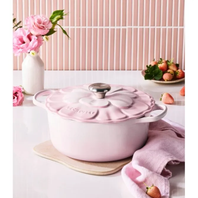 Le Creuset Bloesem Signature braadpan ø 26 cm gietijzer Shel