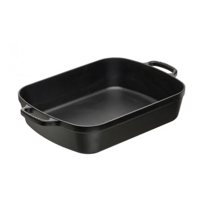 Le Creuset braadslede 6,6 liter 37 cm gietijzer mat zwart