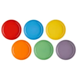 Le Creuset Coupe diep bord ø 22 cm aardewerk regenboog 6-delig