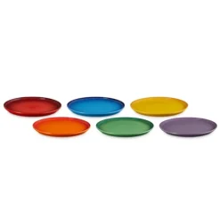 Le Creuset Coupe dinerbord ø 27 cm aardewerk regenboog 6-delig