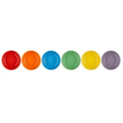 Le Creuset Coupe ontbijtkom ø 16 cm aardewerk regenboog 6-delig