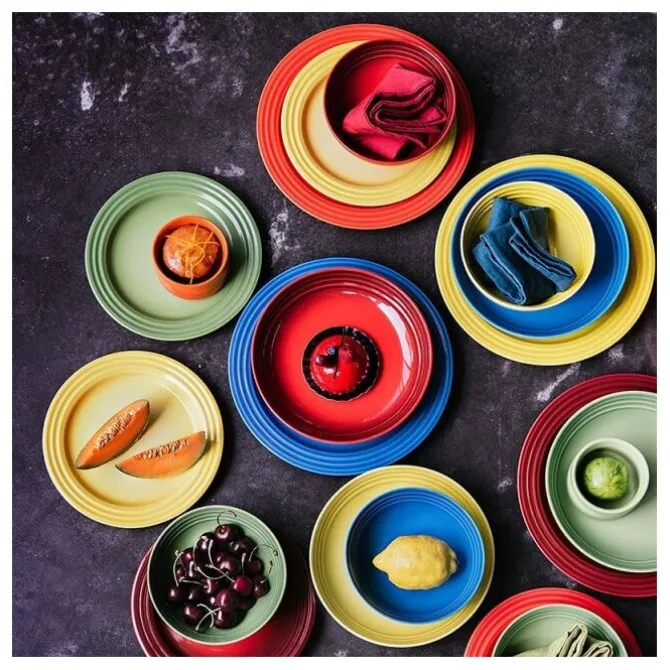 Le Creuset diep bord ø 22 cm aardewerk kersrood