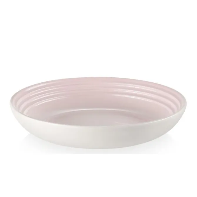 Le Creuset diep bord ø 22 cm aardewerk Shell Pink