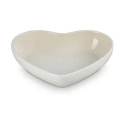Le Creuset diep bord hart 650 ml aardewerk White