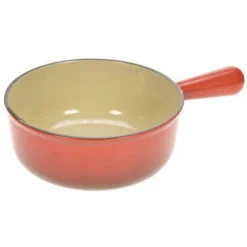 Le Creuset fonduepan ø 22 cm gietijzer mat zwart