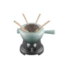 Le Creuset fondueset 2 liter gietijzer Sea Salt