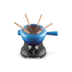 Le Creuset fondueset 2 liter gietijzer Azure