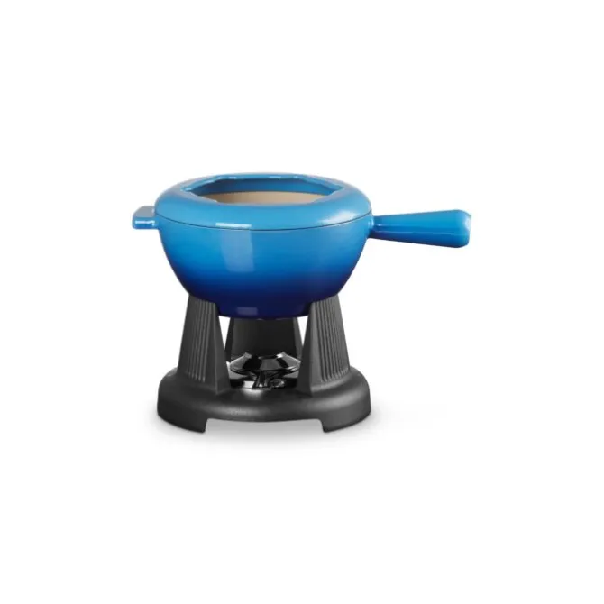 Le Creuset fondueset 2 liter gietijzer Azure