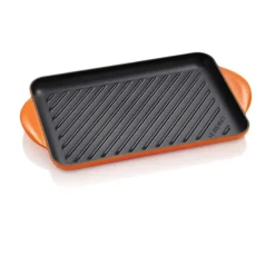 Le Creuset grill rechthoek 32 cm gietijzer vulcanique