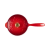 Le Creuset Holly Collection sauspan ø 21 cm gietijzer kersrood