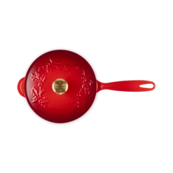 Le Creuset Holly Collection sauspan ø 21 cm gietijzer kersrood