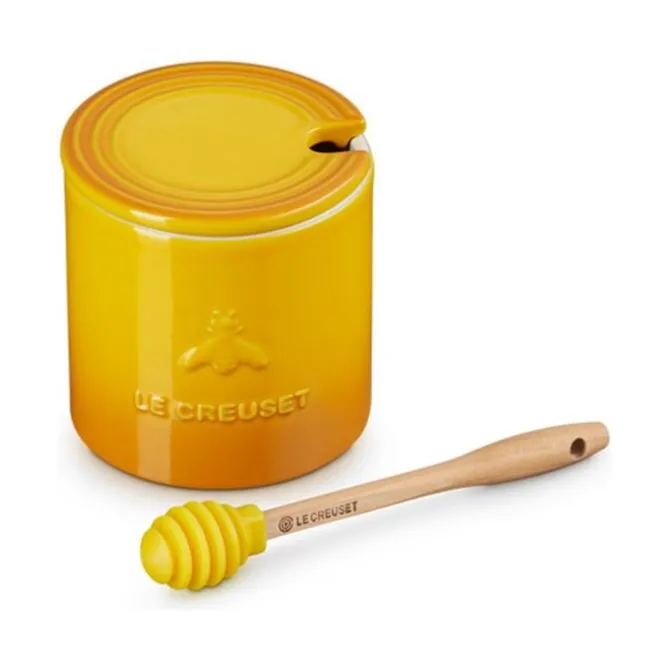 Le Creuset honingpotje met spatel 420 ml aardewerk Nectar