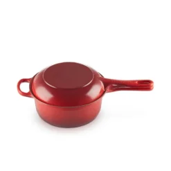 Le Creuset 2-in-1 steelpan 2,3 liter ø 22 cm gietijzer kersrood