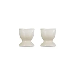 Le Creuset Jardin eierdop aardewerk Meringue 2 stuks