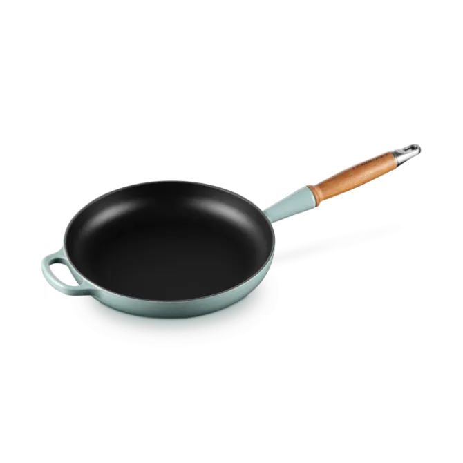 Le Creuset koekenpan rond met open greep ø 26 cm gietijzer Sea Salt