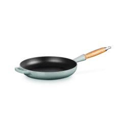 Le Creuset koekenpan rond met open greep ø 26 cm gietijzer Sea Salt