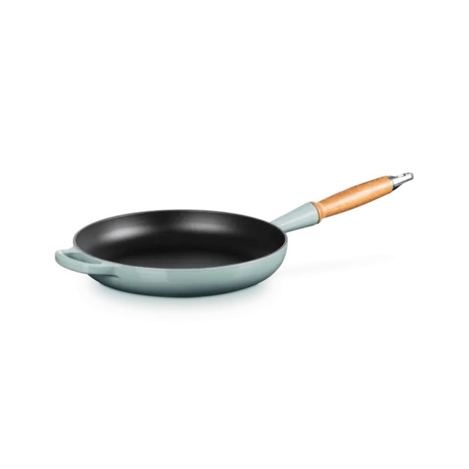 Le Creuset koekenpan rond met open greep ø 26 cm gietijzer Sea Salt