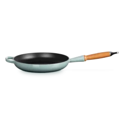 Le Creuset koekenpan rond met open greep ø 26 cm gietijzer Sea Salt