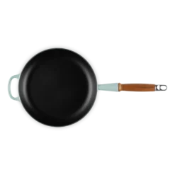 Le Creuset koekenpan rond met open greep ø 26 cm gietijzer Sea Salt