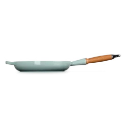 Le Creuset koekenpan rond met open greep ø 26 cm gietijzer Sea Salt