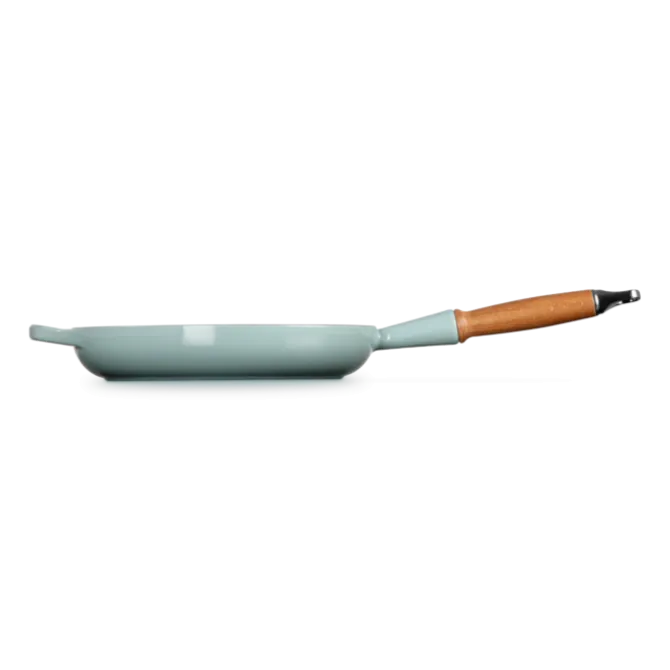Le Creuset koekenpan rond met open greep ø 26 cm gietijzer Sea Salt