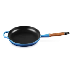 Le Creuset koekenpan rond met open greep ø 26 cm gietijzer Azure