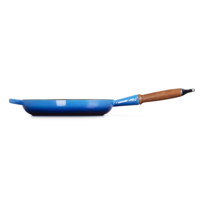 Le Creuset koekenpan rond met open greep ø 26 cm gietijzer Azure
