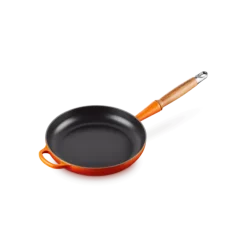 Le Creuset koekenpan rond met open greep ø 24 cm gietijzer vulcanique