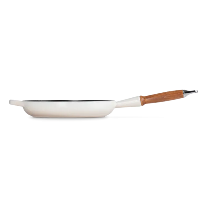 Le Creuset koekenpan rond met open greep ø 26 cm gietijzer Meringue